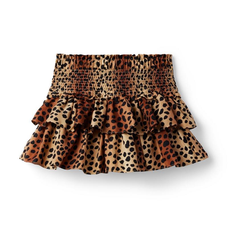 The Hailey Leopard Smocked Skirt - Janie And Jack